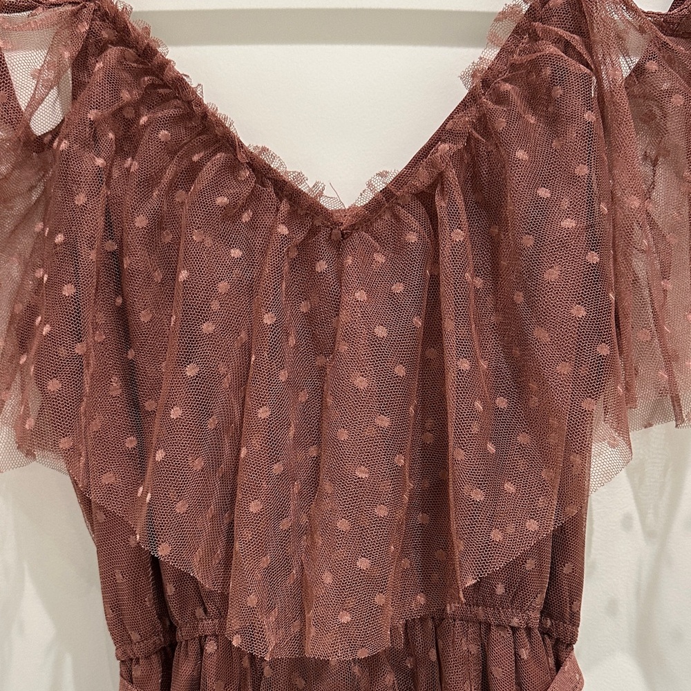 Joyfolie Desert Rose Ruffle Maxi Dress - Picture 2 of 9